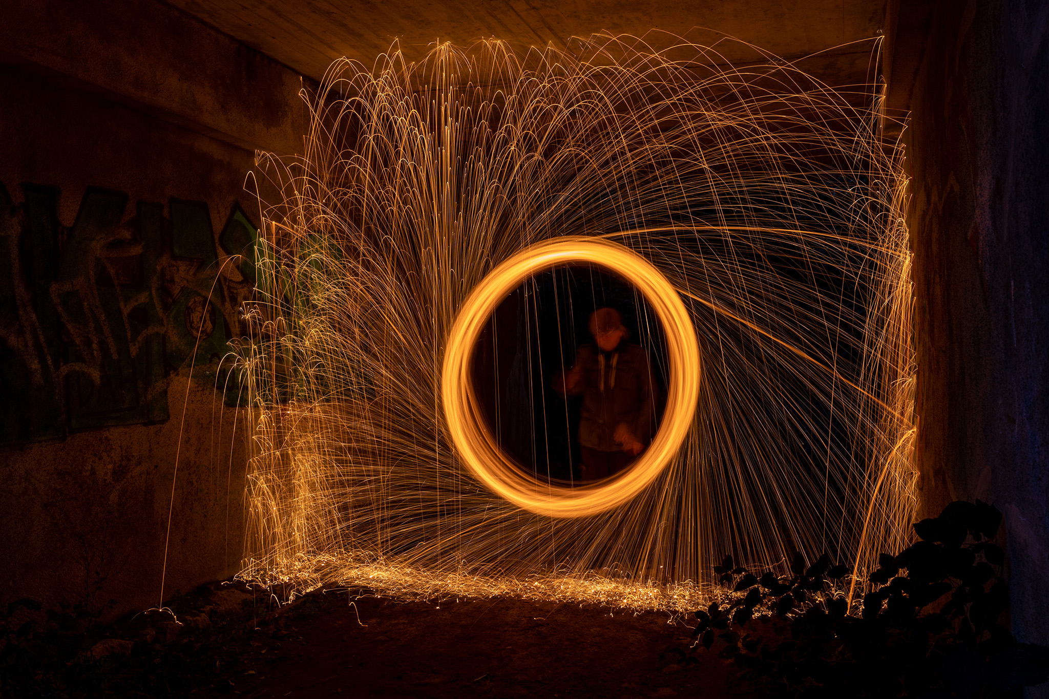 Stahlwolle im Tunnel